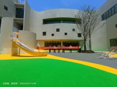 幼儿园塑胶跑道DPU儿童防护地坪受欢迎！