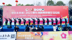 畅跑最美桃花源中交未来城2023奉化海峡两岸桃花马拉松